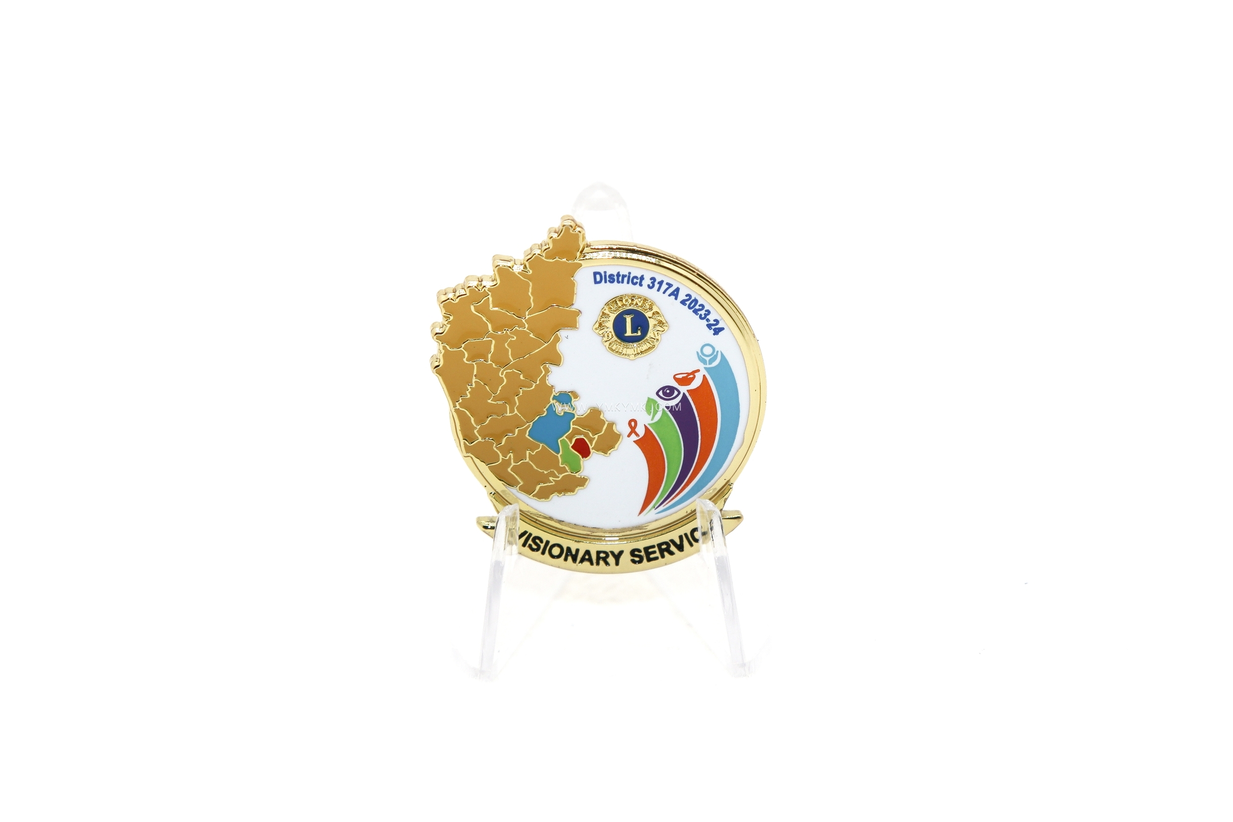 VISIONARY SERVIVE District 317A 2023-2024-LAPEl Pin-IMKGIFT 图1张